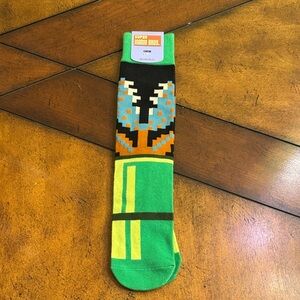 Nintendo Super Mario Bros Green Socks